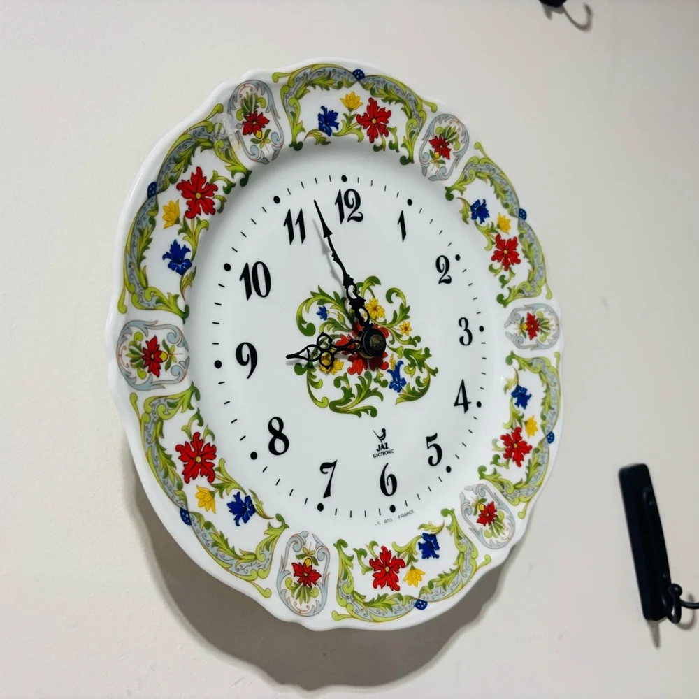 Vintage❤️Rare❤️Jax Limoges China Porcelain Wall Clock - Picture 3 of 7